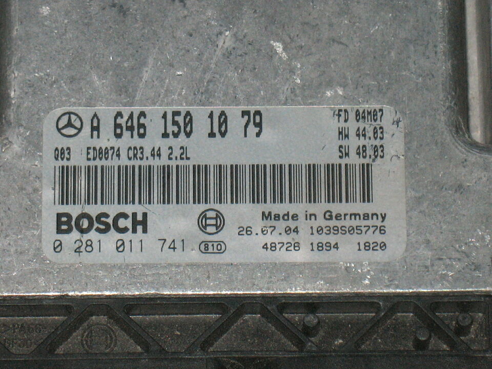 ECU CENTRALINA MERCEDES C220 0281011741 A6461501079 CR3.44 2,2L