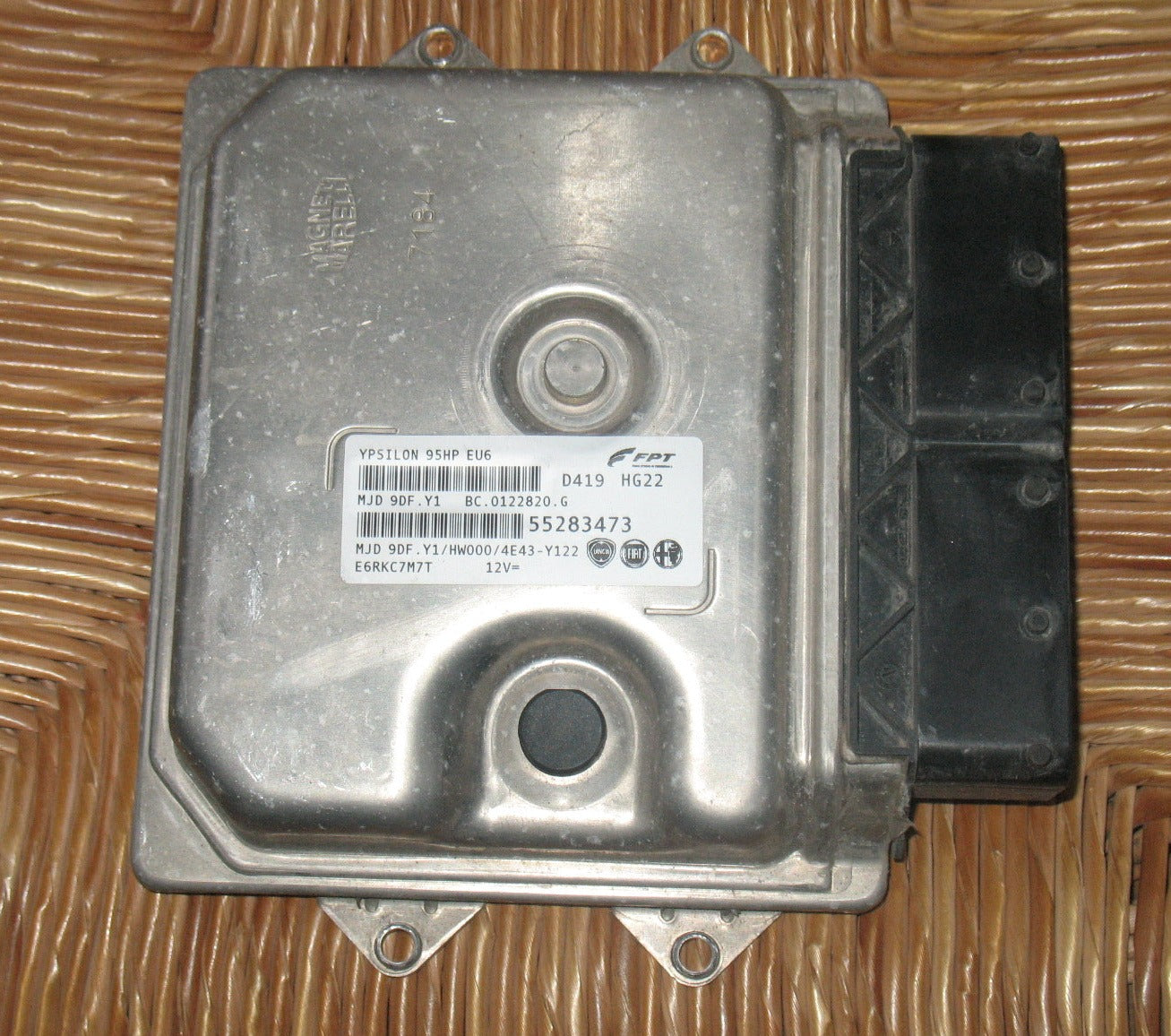 ECU CENTRALINA MOTORE LANCIA YPSILON 95HP 55283473 MJD 9DF.Y1 HW000 2 ...