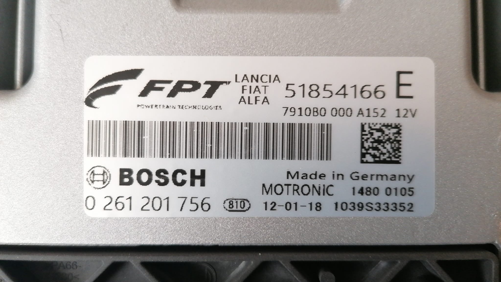 Plug&play / Virgin Fiat 500 1.4 0261201756 - 51854166/Fastcourier